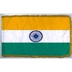India Flag Frg w/pole hem, 4x6', Nylon