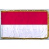 Indonesia Flag Frg w/pole hem, 4x6', Nylon