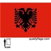 Albania Flag w/pole hem, 3x5', Nylon