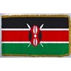 Kenya Flag Frg w/pole hem, 4x6', Nylon