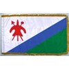 Lesotho Flag Frg w/pole hem, 4x6', Nylon