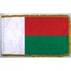 Madagascar Flag Frg w/pole hem, 4x6', Nylon