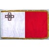 Malta Flag Frg w/pole hem, 4x6', Nylon