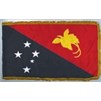 Papua New Guinea Flag Frg w/pole hem, 4x6', Nyl