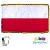 Poland Flag Frg w/pole hem, 4x6', Nylon
