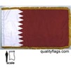 Qatar Flag Frg w/pole hem, 3x5', Nylon