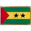 Sao Tome/Principe Flag Frg w/pole hem, 4x6', Nyl
