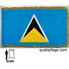 St. Lucia Flag Frg w/pole hem, 3x5', Nylon