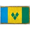 St. Vincent/Grenadines Frg w/pole hem, 4x6', Nyl