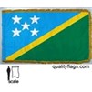Solomon Islands Flag Frg w/pole hem, 3x5', Nyl