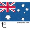 Australia Flag w/pole hem, 2x3', Nylon