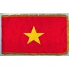 Vietnam Flag Frg w/pole hem, 4x6', Nylon
