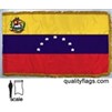 Venezuela Flag w/Seal Frg w/pole hem, 3x5', Nyl