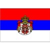Serbia Flag w/Seal, 3x5', Nylon