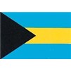 Bahamas Flag w/pole hem, 4x6', Nylon