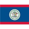 Belize Flag w/pole hem, 4x6', Nylon