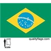 Brazil Flag w/pole hem, 3x5', Nylon