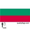 Bulgaria Flag w/pole hem, 2x3', Nylon