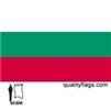 Bulgaria Flag w/pole hem, 3x5', Nylon