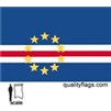 Cape Verde Flag w/pole hem, 3x5', Nylon