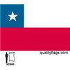 Chile Flag w/pole hem, 3x5', Nylon