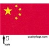 China Flag w/pole hem, 2x3', Nylon