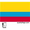 Colombia Flag w/pole hem, 3x5', Nylon