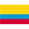 Colombia Flag w/pole hem, 4x6', Nylon