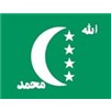Comoros Flag w/pole hem, 4x6', Nylon Dbl