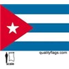 Cuba Flag w/pole hem, 3x5', Nylon