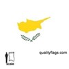 Cyprus Flag w/pole hem, 3x5', Nylon