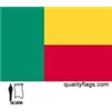 Benin Flag w/pole hem, 3x5', Nylon