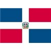 Dom Rep Flag w/Seal w/pole hem, 4x6', Nylon