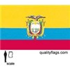 Ecuador Flag w/Seal w/pole hem, 2x3', Nylon