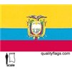 Ecuador Flag w/Seal w/pole hem, 3x5', Nylon