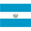 El Salvador Flag w/Seal w/pole hem, 4x6', Nylon