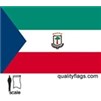Eq. Guinea Flag/Seal w/pole hem, 3x5', Nylon