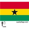 Ghana Flag w/pole hem, 2x3', Nylon