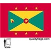 Grenada Flag w/pole hem, 3x5', Nylon