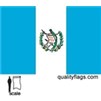 Guatemala Flag w/Seal w/pole hem, 3x5', Nylon