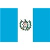 Guatemala Flag w/Seal w/pole hem, 4x6', Nylon