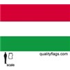 Hungary Flag w/pole hem, 2x3', Nylon