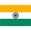 India Flag w/pole hem, 4x6', Nylon