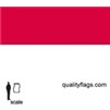 Indonesia Flag w/pole hem, 2x3', Nylon