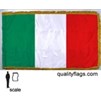 Italy Flag Frg w/pole hem, 2x3', Nylon