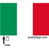 Italy Flag w/pole hem, 2x3', Nylon