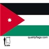 Jordan Flag w/pole hem, 3x5', Nylon