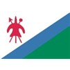 Lesotho Flag w/pole hem, 4x6', Nylon