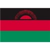 Malawi Flag w/pole hem, 4x6', Nylon