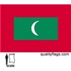 Maldives Flag w/pole hem, 3x5', Nylon
